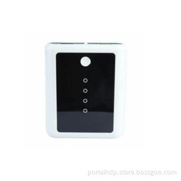 10000mAh USB Portable Power Bank ABS White Led Indicator Fo